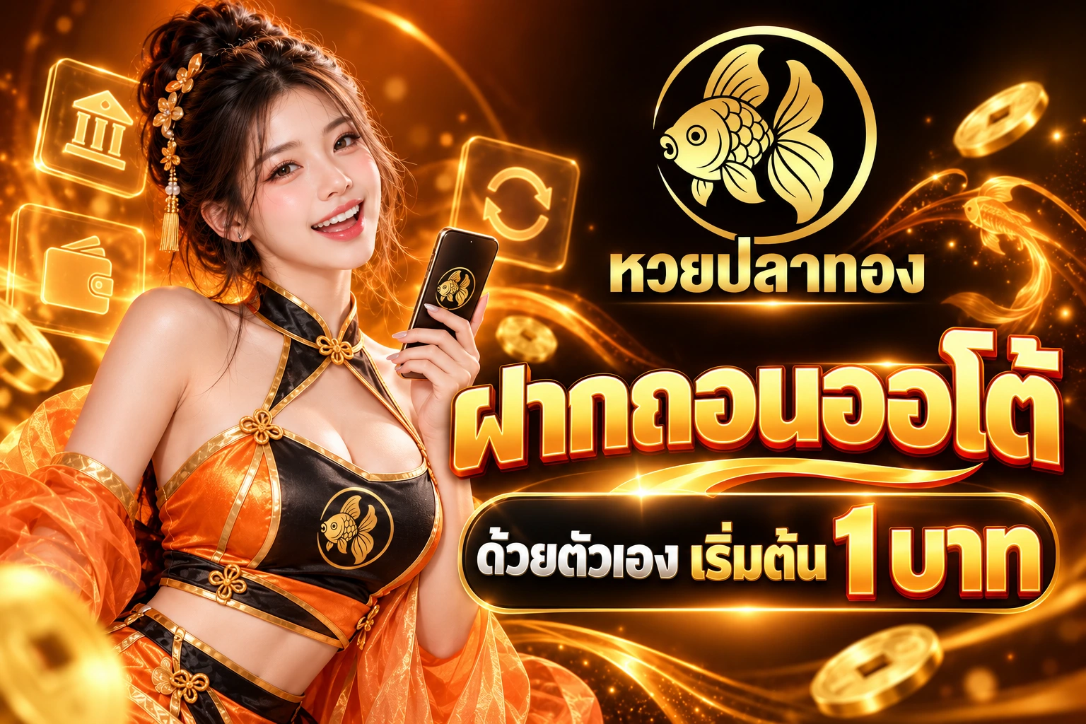 หวยปลาทอง ฝากถอนออโต้