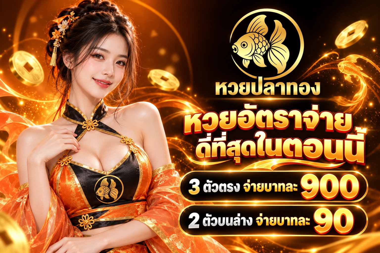 อัตราจ่ายหวยของ หวยปลาทอง